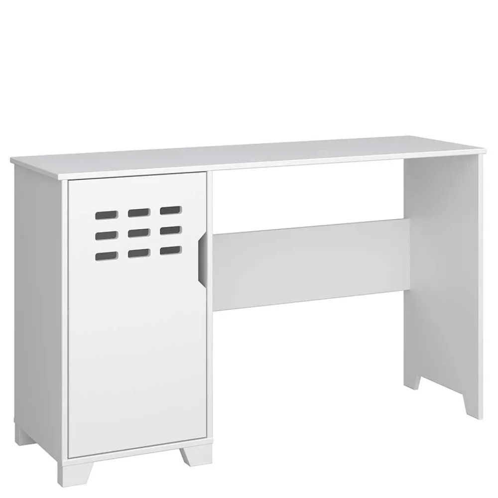Wohnen Weißer Schreibtisch im Skandi Design - Naidlas