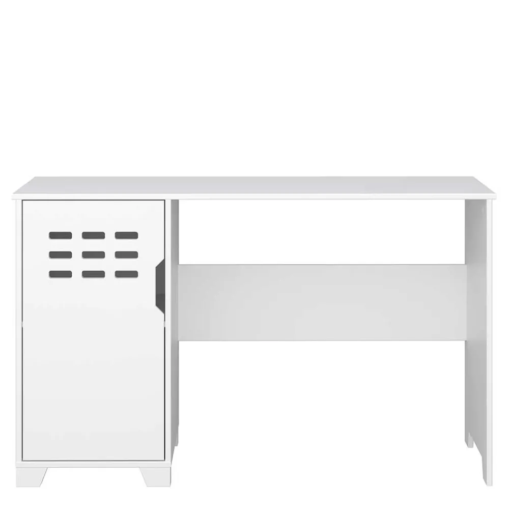 Wohnen Weißer Schreibtisch im Skandi Design - Naidlas