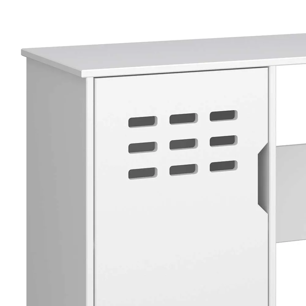 Wohnen Weißer Schreibtisch im Skandi Design - Naidlas