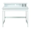 Wohnen Weißer Schreibtisch mit Aufsatz & Truhe - Stanford