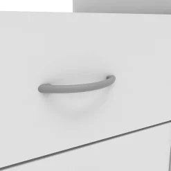 Wohnen Jugendzimmertische|Kinderschreibtische*Weißer Schreibtisch mit drei Schubladen - Citrosca