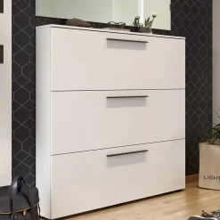 Wohnen Schuhschränke*Weißer Schuhschrank 140 cm breit - Liss
