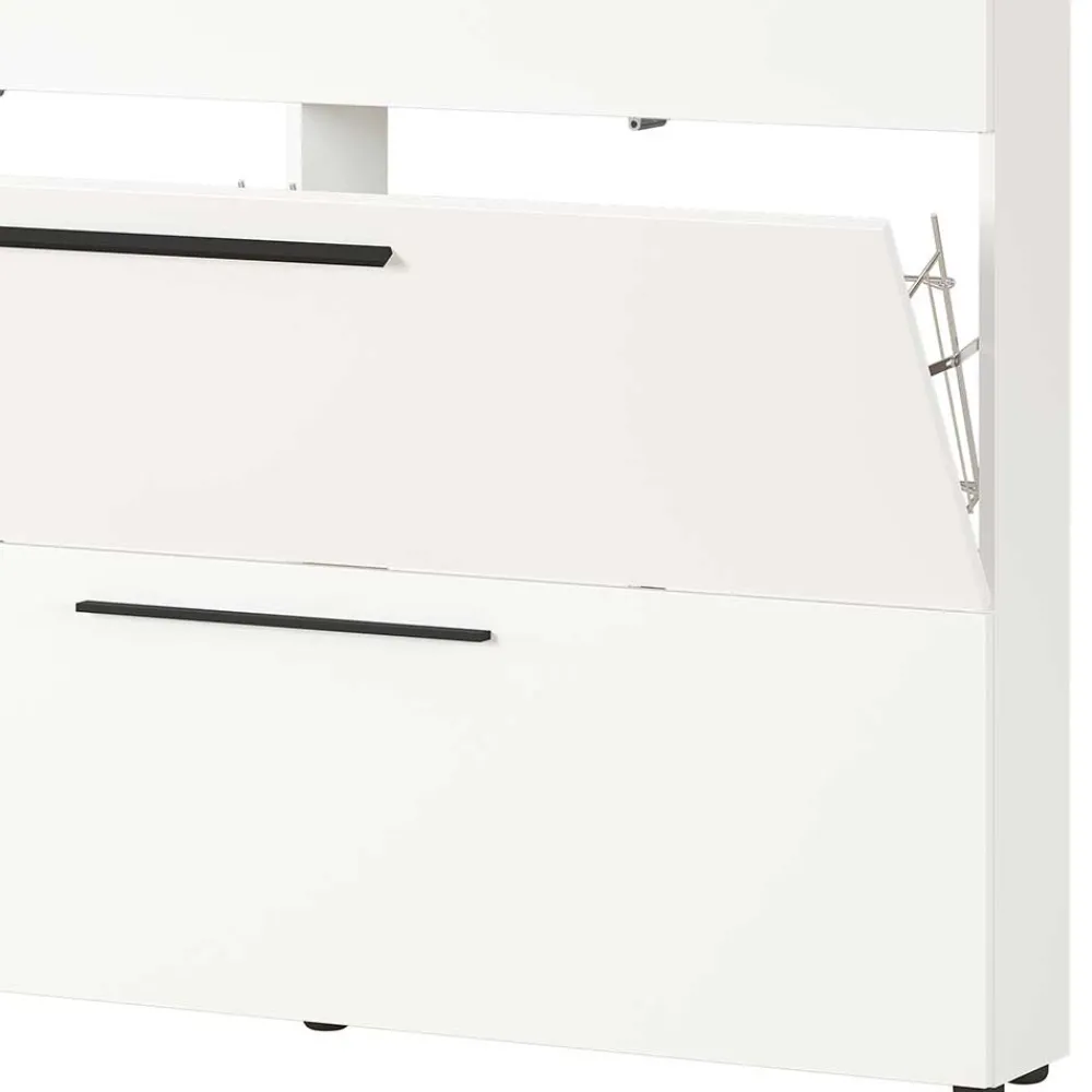 Wohnen Schuhschränke*Weißer Schuhschrank 140 cm breit - Liss