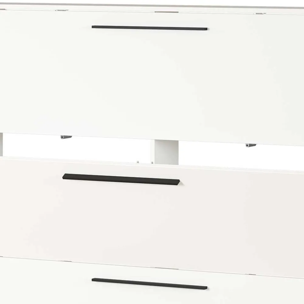 Wohnen Schuhschränke*Weißer Schuhschrank 140 cm breit - Liss