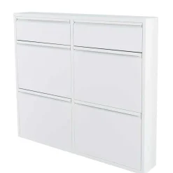 Wohnen Schuhschränke*Weißer Schuhschrank aus Metall pulverbeschichtet - Cioara