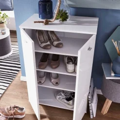 Wohnen Schuhschränke*Weißer Schuhschrank 60x90x35 cm - Avelinos