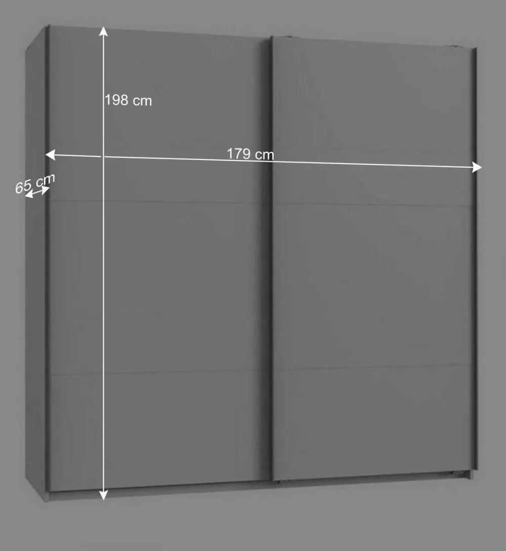 Wohnen Jugendzimmerschränke*Weißer Schwebetürenschrank 179 cm breit - Ordinia