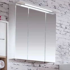 Wohnen Bad-Spiegelschränke*Weißer Spiegelschrank für das Bad - Yuliva