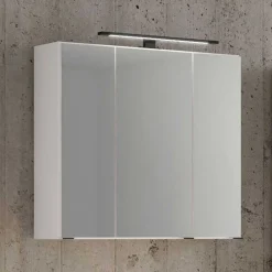 Wohnen Weißer Spiegelschrank fürs Badezimmer - Maney