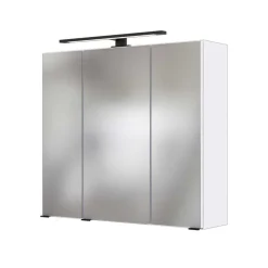 Wohnen Weißer Spiegelschrank fürs Badezimmer - Maney