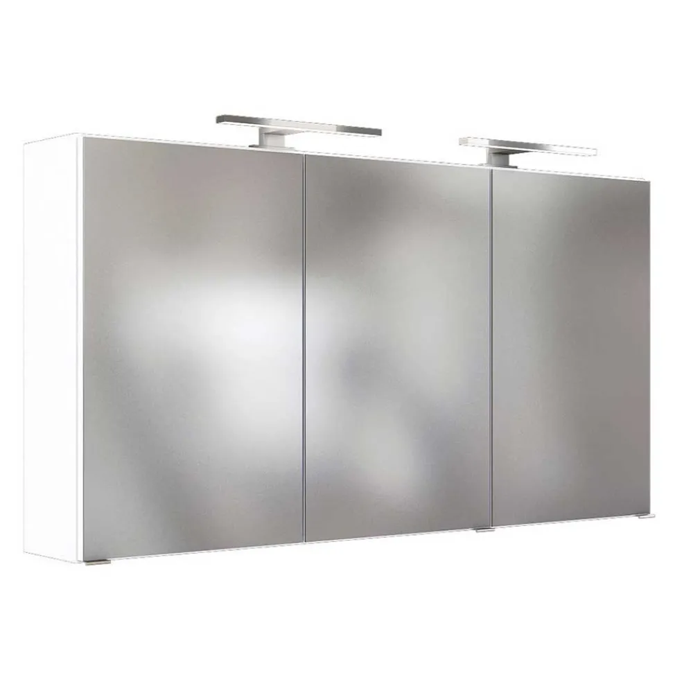 Wohnen Bad-Spiegelschränke*Weißer Spiegelschrank in 120cm Breite - Vandan
