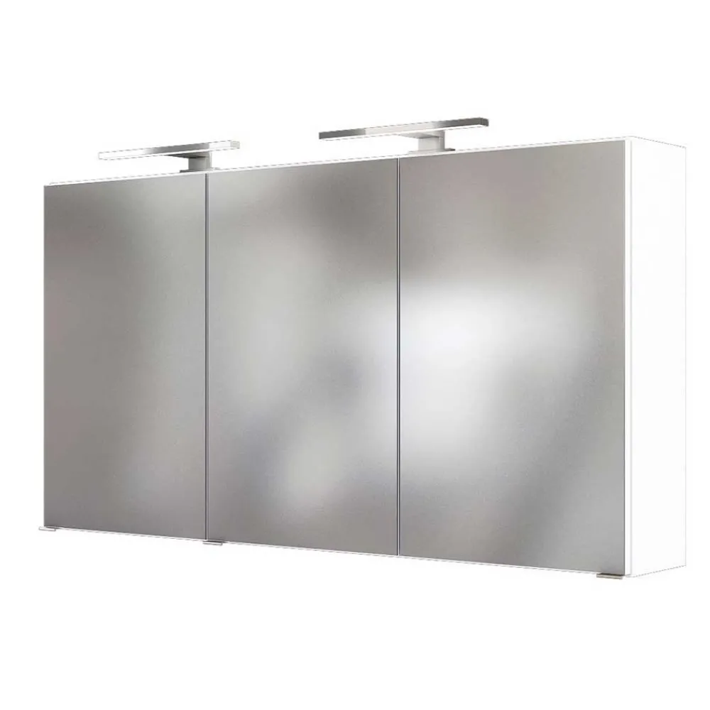 Wohnen Bad-Spiegelschränke*Weißer Spiegelschrank in 120cm Breite - Vandan