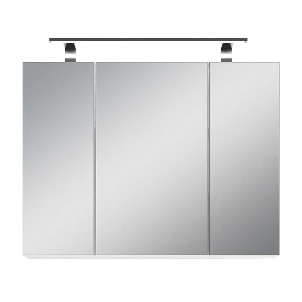 Wohnen Bad-Spiegelschränke*Weißer Spiegelschrank mit LED Licht - 3-türig - Rumanian