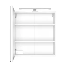 Wohnen Glasmöbel|Bad-Spiegelschränke*Weißer Spiegelschrank 1-türig - Enwicos