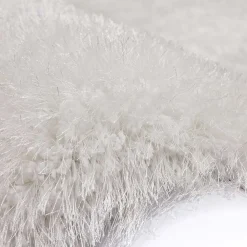 Wohnen Weißer Teppich mit 8 cm Hochflor - Daroncas