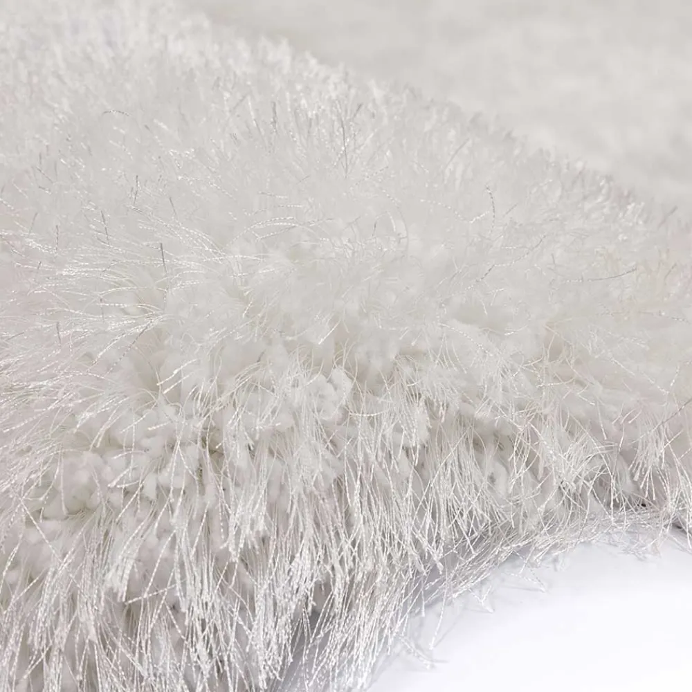 Wohnen Weißer Teppich mit 8 cm Hochflor - Daroncas