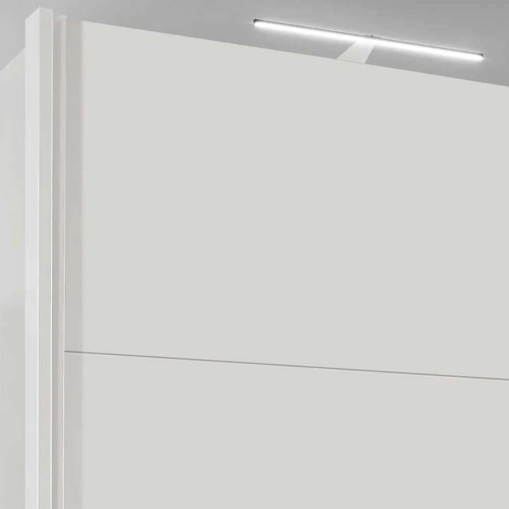 Wohnen Kleiderschränke|Kleiderschränke*Weißer 2-türiger Kleiderschrank mit Schiebetüren - Abelina