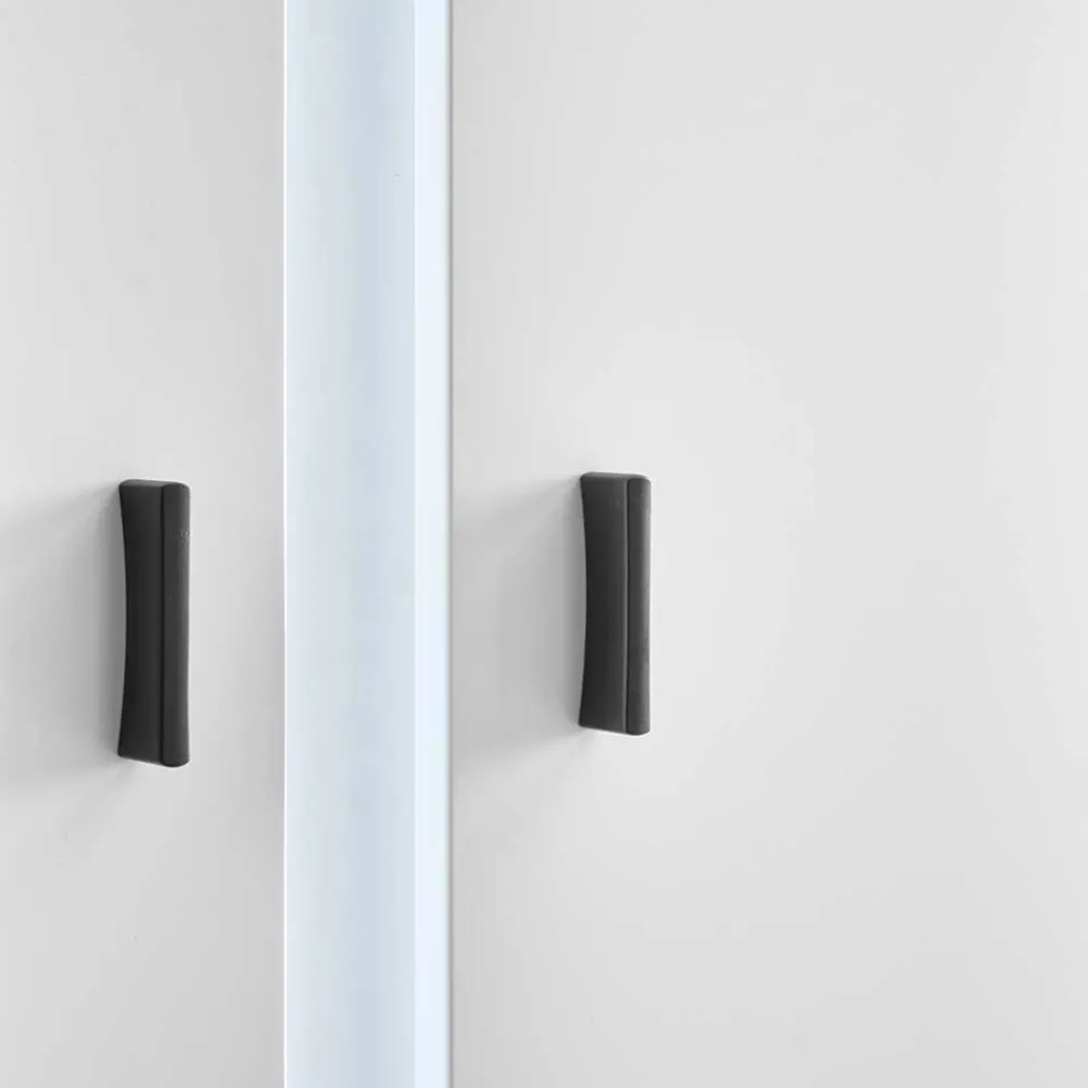 Wohnen Weißer Vitrinenschrank mit LED Beleuchtung - Tirol