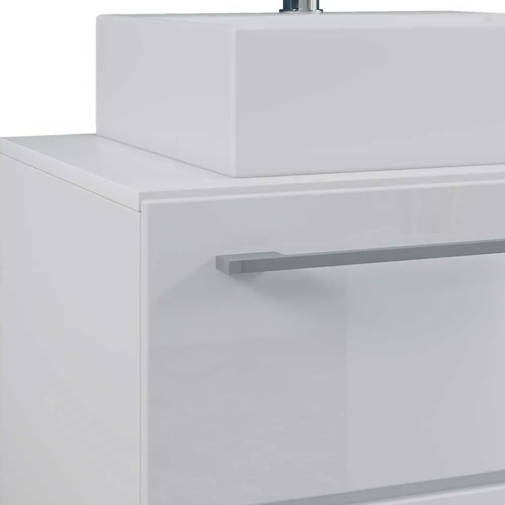 Wohnen Weißer Waschplatz & Hochschrank - Ipsum (dreiteilig)