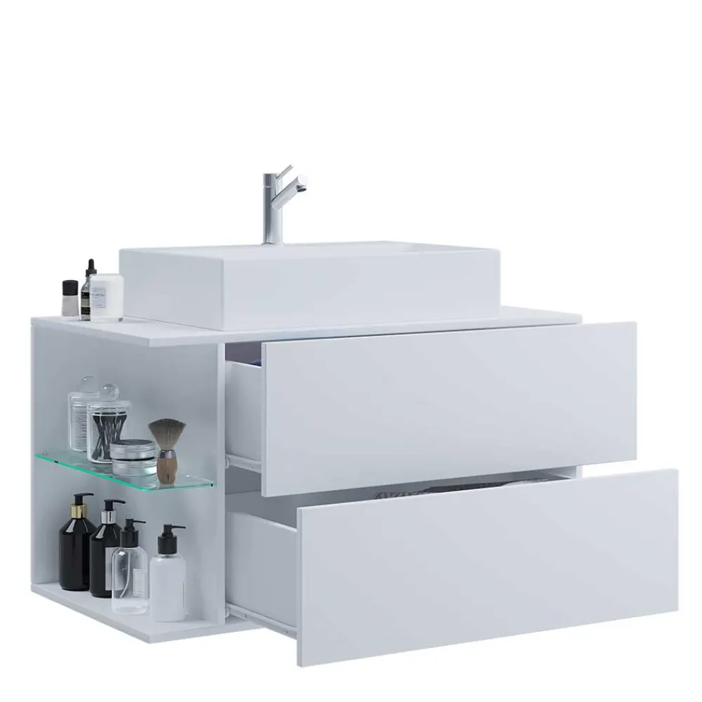 Wohnen Badschränke*Weißer Waschtisch für die hängende Montage - Ziovarica