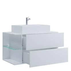 Wohnen Badschränke*Weißer Waschtisch für die hängende Montage - Ziovarica