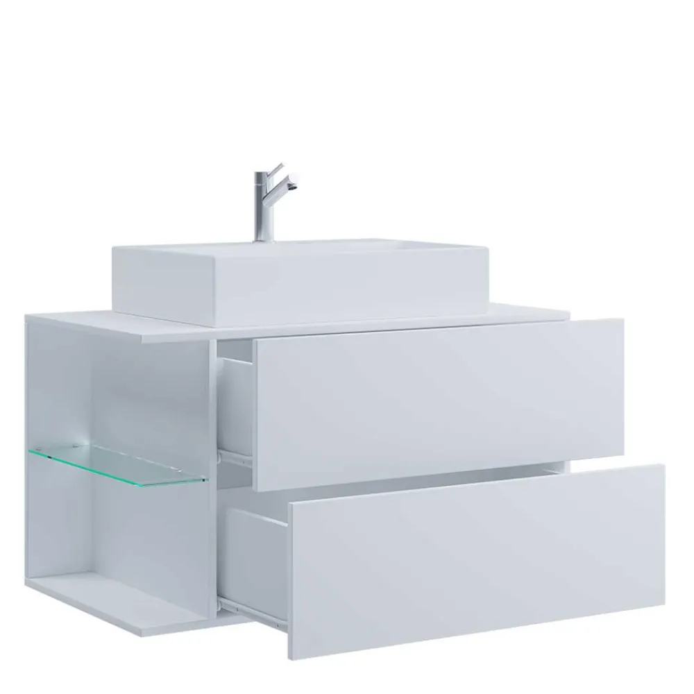 Wohnen Badschränke*Weißer Waschtisch für die hängende Montage - Ziovarica