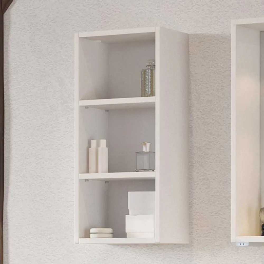 Wohnen Badregale*Weißes Bad Wandregal mit 3 Fächern - Enwicos