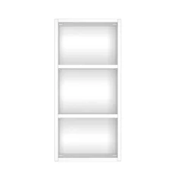 Wohnen Badregale*Weißes Bad Wandregal mit 3 Fächern - Enwicos