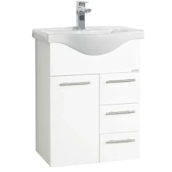 Wohnen Weißes Badezimmer Möbelkombi - Nancyssa (dreiteilig)