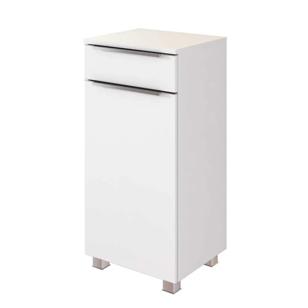 Wohnen Badezimmer Komplett*Weißes Badezimmermöbel Set groß - Livendas (fünfteilig)