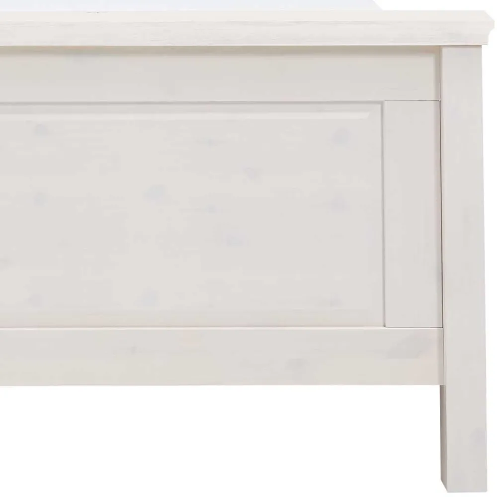 Wohnen Skandinavische Möbel*Weißes Bett als Einzelbett oder Doppelbett - Satumare