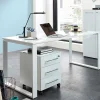 Wohnen Bürotische*Weißes Büromöbel Set mit Schreibtisch - Fidania (zweiteilig)