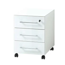 Wohnen Bürotische*Weißes Büromöbel Set mit Schreibtisch - Fidania (zweiteilig)