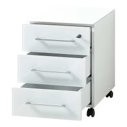 Wohnen Bürotische*Weißes Büromöbel Set mit Schreibtisch - Fidania (zweiteilig)