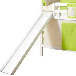 Kinder Wohnen Weißes Buche Etagenbett mit Rutsche - Paso