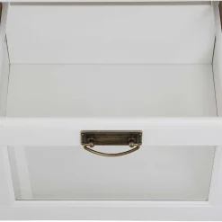 Wohnen Massivholzmöbel|Schränke*Weißes Buffet Schrank aus Kiefer massiv - Akbelev