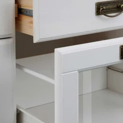 Wohnen Massivholzmöbel|Schränke*Weißes Buffet Schrank aus Kiefer massiv - Akbelev