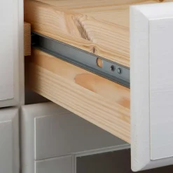 Wohnen Massivholzmöbel|Schränke*Weißes Buffet Schrank aus Kiefer massiv - Akbelev