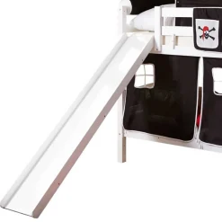 Wohnen Kinderbetten*Weißes Doppelstockbett Pirat mit Rutsche - Cosenza
