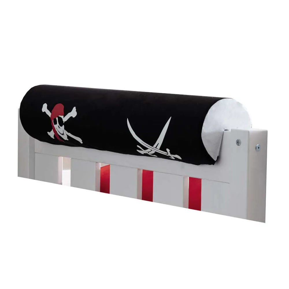 Wohnen Kinderbetten*Weißes Doppelstockbett Pirat mit Rutsche - Cosenza