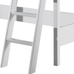 Wohnen Kinderbetten|Kindermöbel*Weißes Hochbett aus Massivholz - Sarabuja