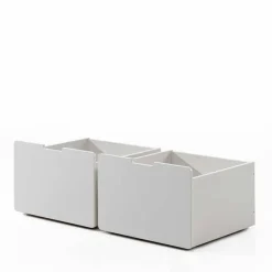 Wohnen Kinderbetten*Weißes Hochbett mit Rutsche - nur 83 cm hoch - Kendalas