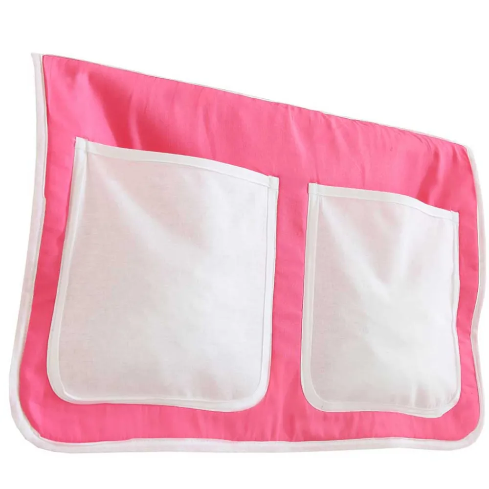 Kinder Wohnen Weißes Hochbett 96x118x206 cm - Labia