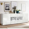 Wohnen Sideboards & Kommoden|Sideboards & Kommoden*Weißes Hochglanz Sideboard 241 cm breit - Vascaub