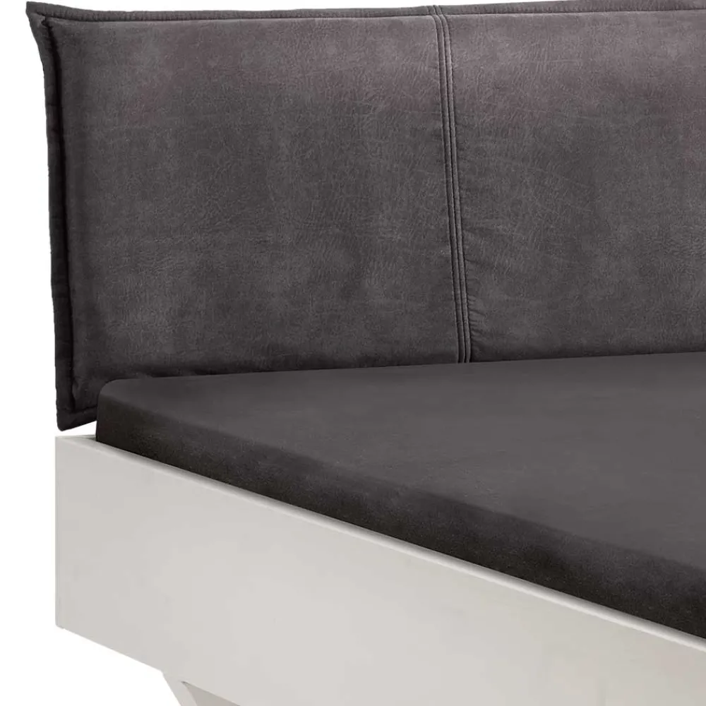 Wohnen Weißes Kiefernholz-Bett mit Holzkufen - Ondeon