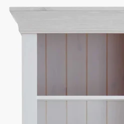 Wohnen Kinderregale|Kindermöbel*Weißes Kinder Standregal mit 2 Schubladen - Satumare