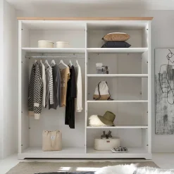 Wohnen Schlafzimmer Komplett*Weißes Landhaus Schlafzimmer Set - Maggio (fünfteilig)