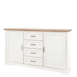 Wohnen Schlafzimmer Komplett*Weißes Landhaus Schlafzimmer Set - Maggio (fünfteilig)