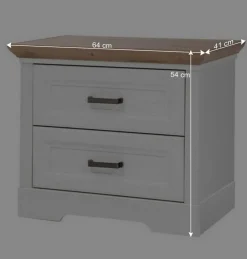 Wohnen Schlafzimmer Komplett*Weißes Landhaus Schlafzimmer Set - Maggio (fünfteilig)