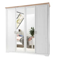 Wohnen Schlafzimmer Komplett*Weißes Landhaus Schlafzimmer Set - Maggio (fünfteilig)